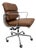 Eames for Herman Miller Aluminum Group Soft Pad Management Chair - Brown Leather For Sale