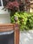 Antique Neoclassical Carved Wood & Black Leather Full-Size Headboard, Fluted Posts & Pinecone Finials For Sale In San Francisco - Image 6 of 12