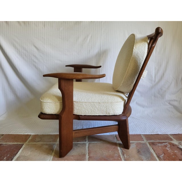 Vintage Catherine Petit Repos Lounge Chairs by Guillerme & Chambron for Votre Maison, 1950s, Set of 2 For Sale - Image 4 of 6