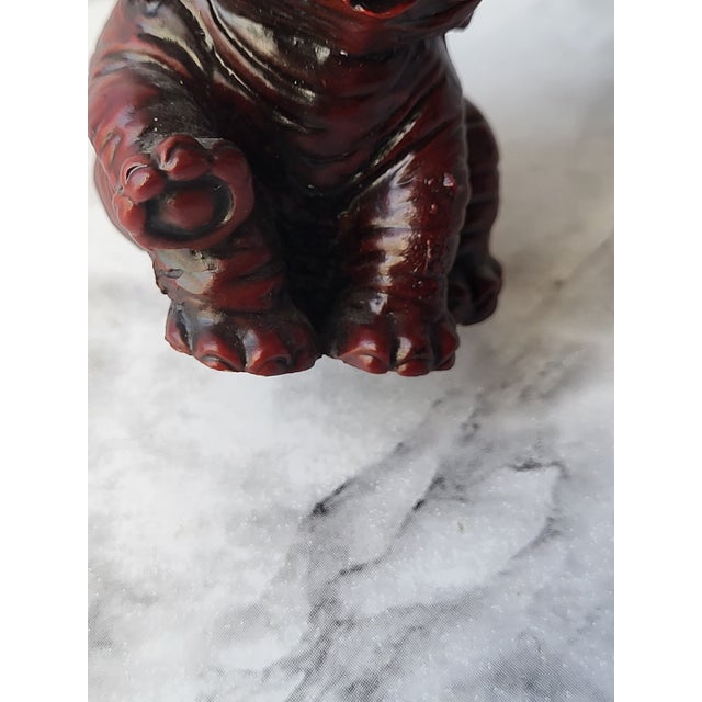 Red Boxwood Japanese Netsuke Elephant For Sale - Image 10 of 14