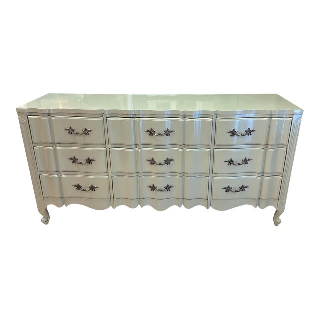 Mid 20th Century French Provincial Triple Dresser Lacquered Chairish
