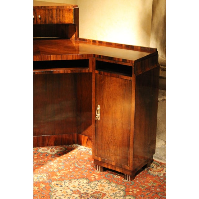 Art Deco Veneer Writing Desk or Vanity Table, 1920s For Sale - Image 11 of 18