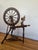 Brown Antique Saxony Style Spinning Wheel For Sale - Image 8 of 8