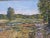 Monet Original Impressionist Landscape Oil Painting in an Ornate Giltwood Frame For Sale - Image 4 of 15