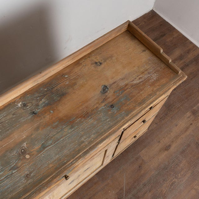 19th Century Swedish Rustic Pine Sideboard Console For Sale - Image 6 of 17