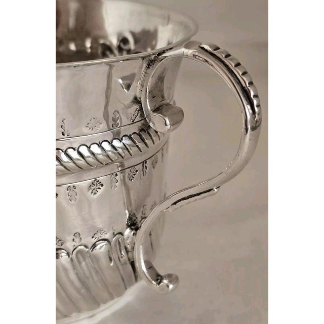 Antique Queen Anne Britannia Silver Porringer with 1709 Half Crown, 1709 For Sale - Image 12 of 18