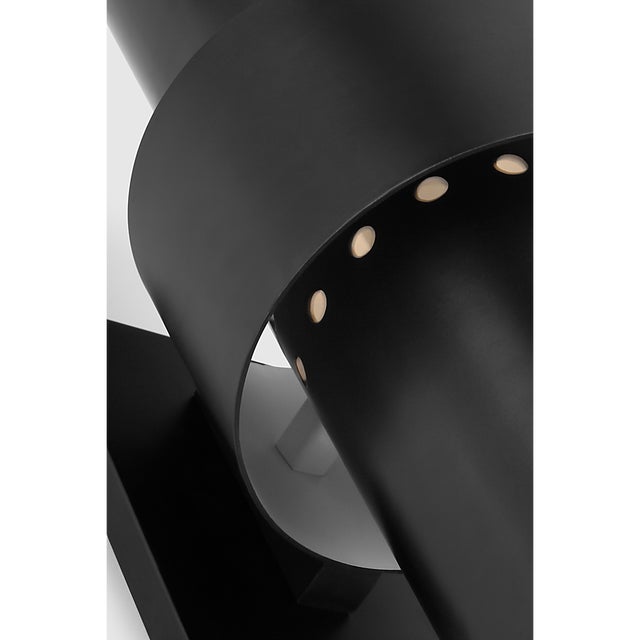 Transitional Julie Neill for Visual Comfort Signature Chalmette Medium Layered Sconce in Aged Iron For Sale - Image 3 of 7