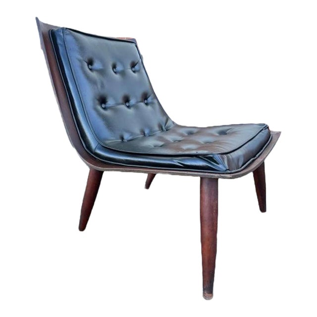 Mid Century Scoop Lounge Chair by Carter. Brothers Inc , 1958s For Sale