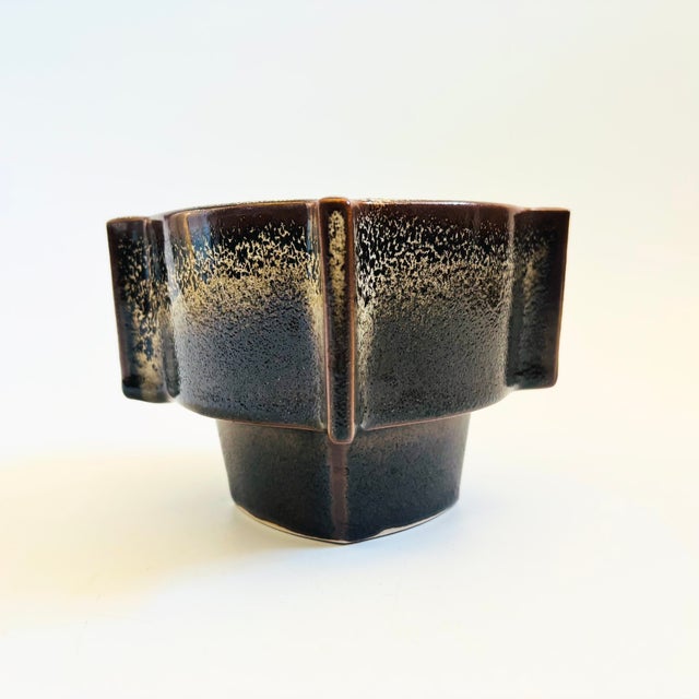 Contemporary Vintage Ikebana Pottery Planter For Sale - Image 3 of 8