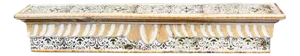Moroccan Folk Art Painted Wall Shelf, 1960s