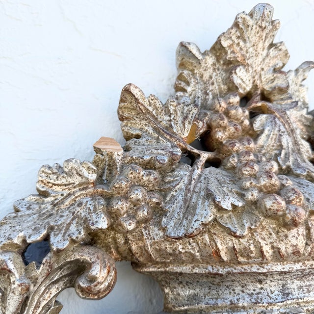 Glass Italian Antique-Style Venetian Mantel Mirror For Sale - Image 7 of 11