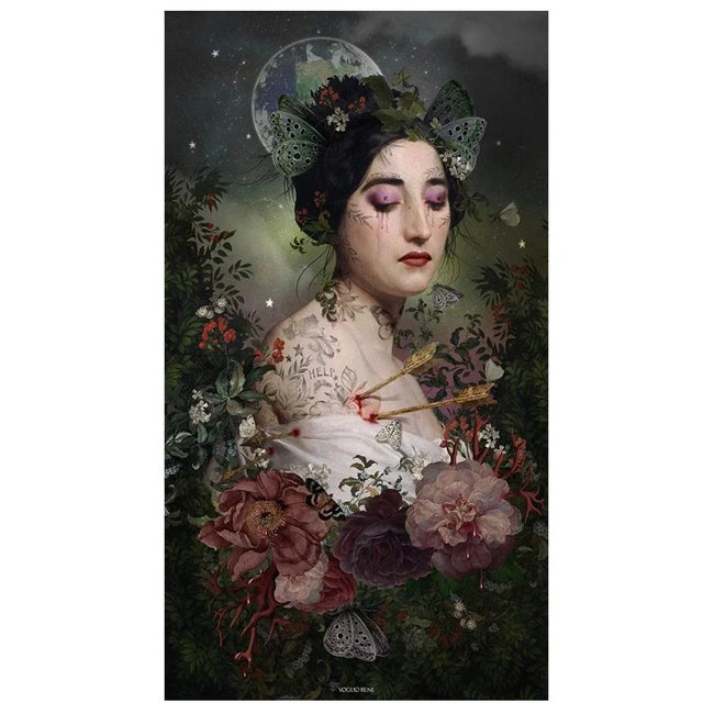 Contemporary Velvet Wall Panel by Voglio Bene For Sale - Image 3 of 4