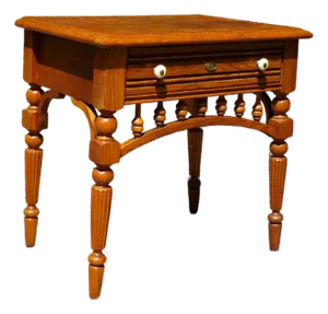 Vintage Solid Oak Lexington Recollections Collection End Table Nightstand