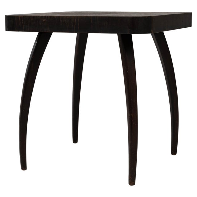 1960s Czech Black Patinated Spider Table By J. Halabala For Sale - Image 15 of 18