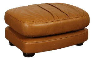 Classic Leather Brown Leather Ottoman