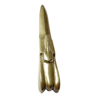 French Art Deco Car Letter Opener in Bronze, 1930s For Sale