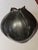 Stunnung Bronze vase from the 60s in the form of an assymetric open flower bud. Japanese. Lovely proportions and excellent...