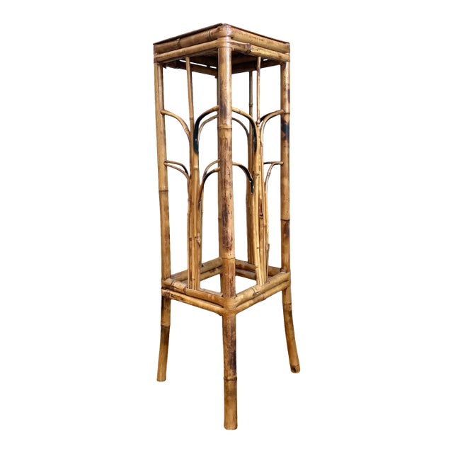 Vintage Bamboo Plant Stand For Sale