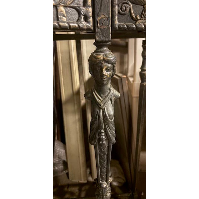 Metal 1950s Onyx Top Console Table For Sale - Image 7 of 12