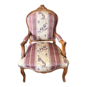 Antique European Louis XV Style Armchair Fauteuil