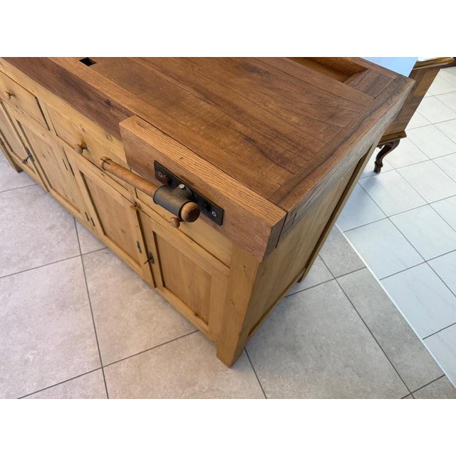 Apothecary Drawer Workbench in Pine For Sale - Image 9 of 18