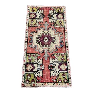 Turkish Yastik Rug 1'6" x 2'11" For Sale