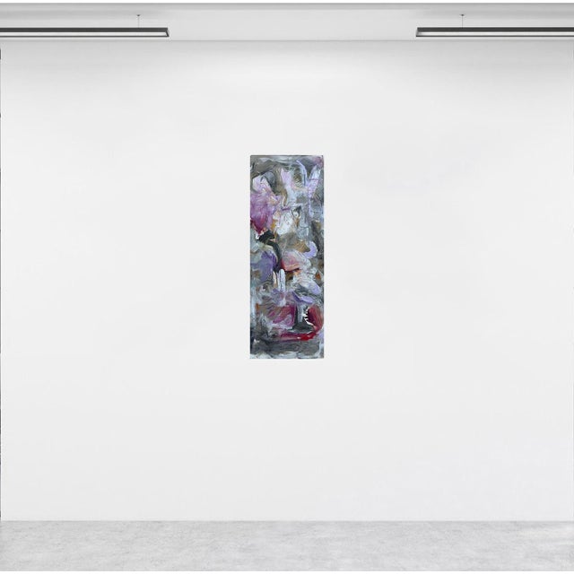 “Wild Fig” is a contemporary abstract oil painting on linen canvas. It unfolds through layered gestures, shifting color,...