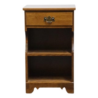 Ethan Allen Heirloom Nutmeg Maple 17" Open Cabinet Nightstand 10-5046p For Sale