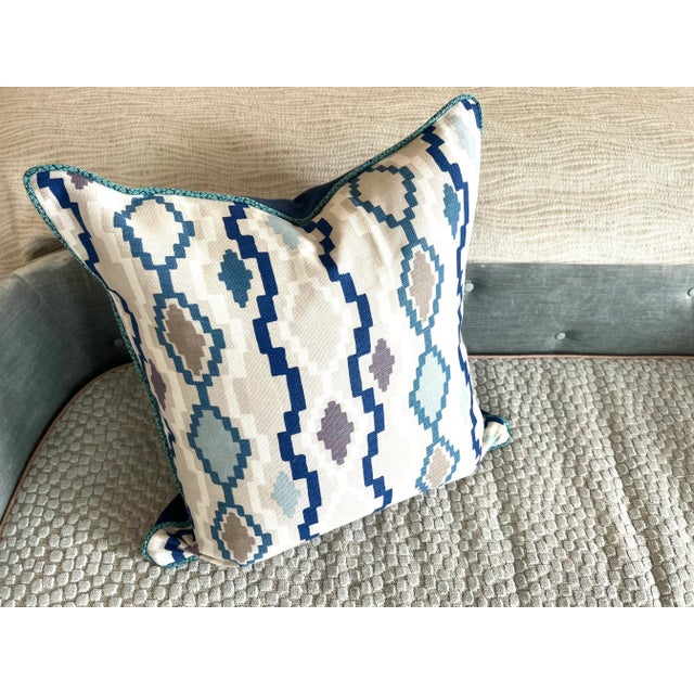 Contemporary Romo & Perennials Geometric Abstract Pillow Covers - a Pair For Sale - Image 4 of 7