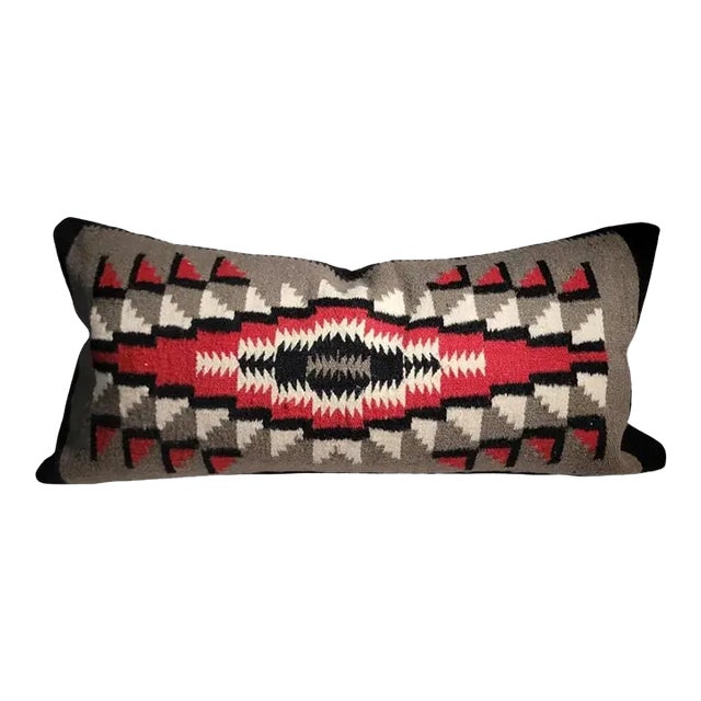 Mexican Indian Weaving Bolster Pillow For Sale
