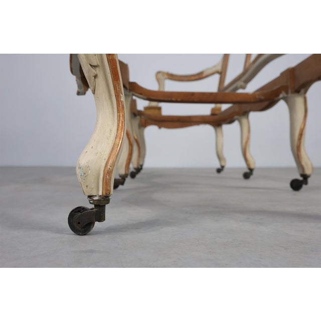 Antique French Louis XV Sofa in Carved Wood, 1800s For Sale - Image 9 of 17