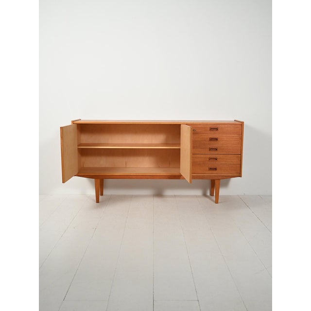 Scandinavian Sideboard in Teak, 1960s For Sale - Image 3 of 15