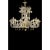 Traditional Handcrafted Imperial Venetian Murano Glass Ca’ Rezzonico Chandelier With Gold Details For Sale - Image 3 of 8
