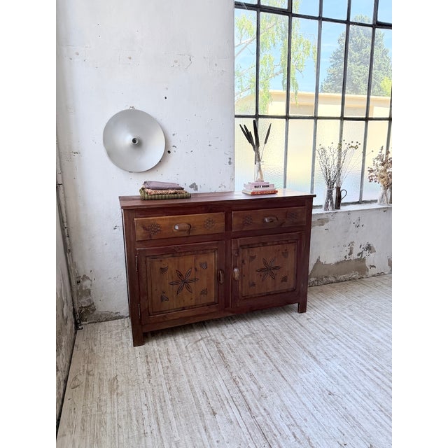 Folk Art Jam Cupboard from Savoyard, 1950s For Sale - Image 4 of 18
