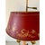 Mid 20th Century French Provincial Louis XVI Brass Three-Arm Bouillotte Lamp With Red Tole Shade For Sale In South Bend - Image 6 of 11