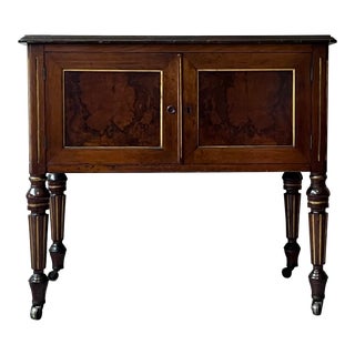 Antique Victorian Rolling Mahogany Server For Sale