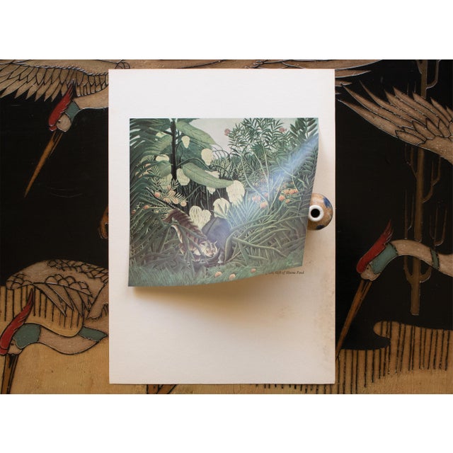 1950s 1951 After Henri Rousseau Original "Fight Between a Tiger and a Buffalo" Photogravure For Sale - Image 5 of 8