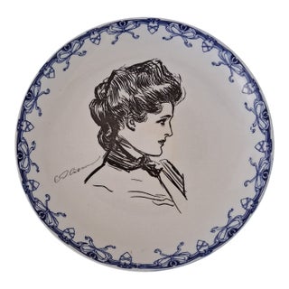 Royal Doulton Gibson Girl Plate C. 1899 Free Shipping! For Sale