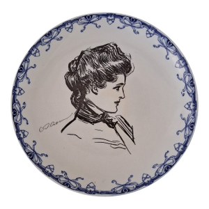 Royal Doulton Gibson Girl Plate C. 1899 Free Shipping!