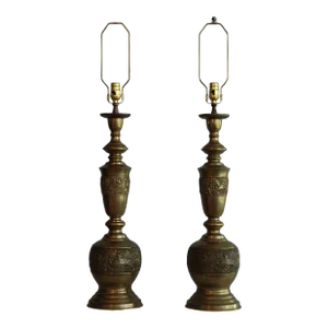 Early 20th Century Pair of Moroccan Style Lamps