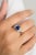 1.04 Ct Oval Sapphire & Diamonds Engagement Ring Size 6.5 For Sale In New York - Image 6 of 12