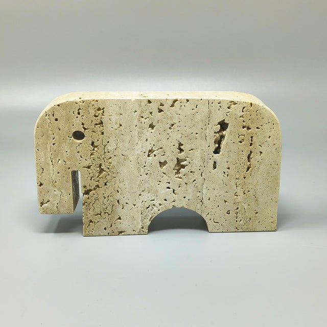 This iconic elephant sculpture is a prime example of 1970s italian brutalist design. Attributed to the legendary enzo mari...