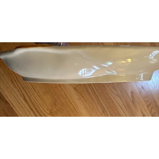 Mid-Century Modern Vintage Majolica Style Portugal Fish Platter For Sale - Image 3 of 8