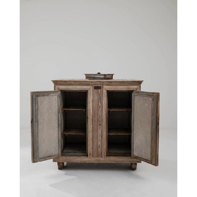 1900s Belgian Wooden Ice Box For Sale - Image 4 of 10