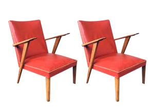 Set of Dutch Lounge Chairs, 1950s