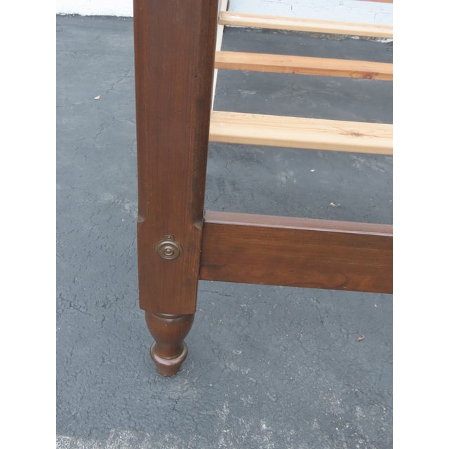 Brown Pennsylvania House Cherry Full Size Poster Bed 6415 For Sale - Image 8 of 18