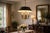 Metal Bouillotte-Style Brass 6-Light Pendant with Black Tôle Shade, 1980s For Sale - Image 7 of 8