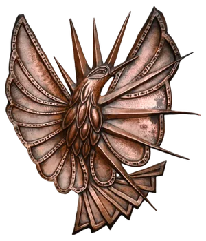 Art Nouveau Copper Relief Wall Decoration