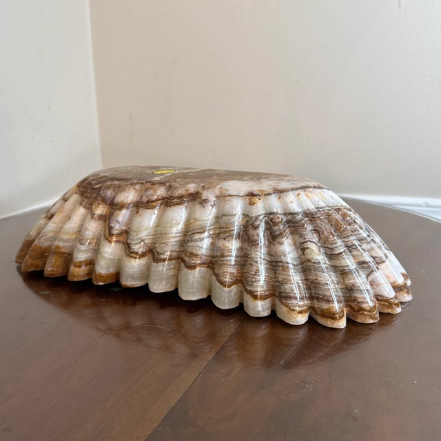 Vintage 1970s Hand Carved Decorative Onxy Bowl For Sale - Image 11 of 11