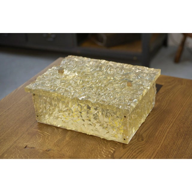 Gold Resin Wall Light by Pierre Disderot for Dallux, 1960s For Sale - Image 8 of 14